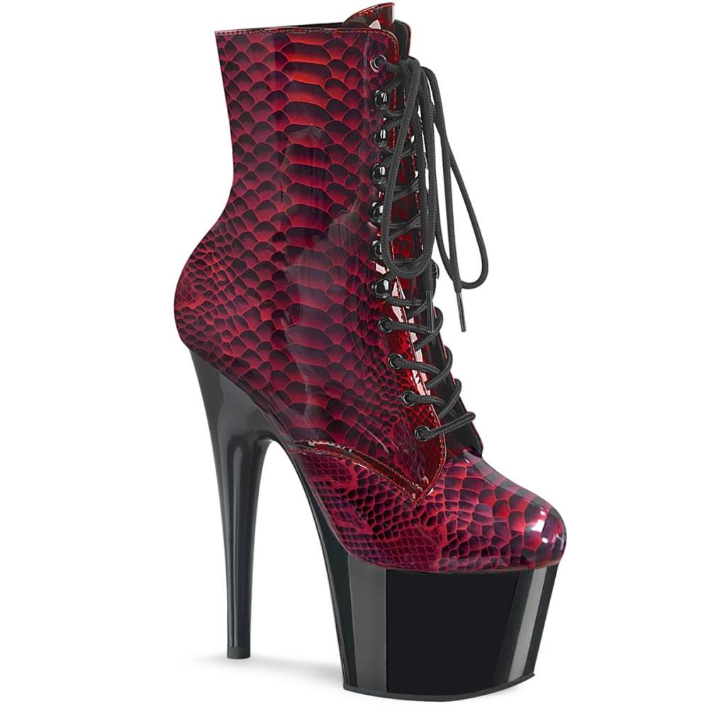 Pleaser - ADORE1020SP Bottes de plateforme, Pole dance chaussures - Chaussures de pole dance - Rouge/Noir Product image